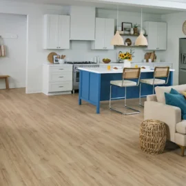 12mm Coastal Oak Waterproof Laminate Flooring 7.36 in. Width x 52.75 in. Length